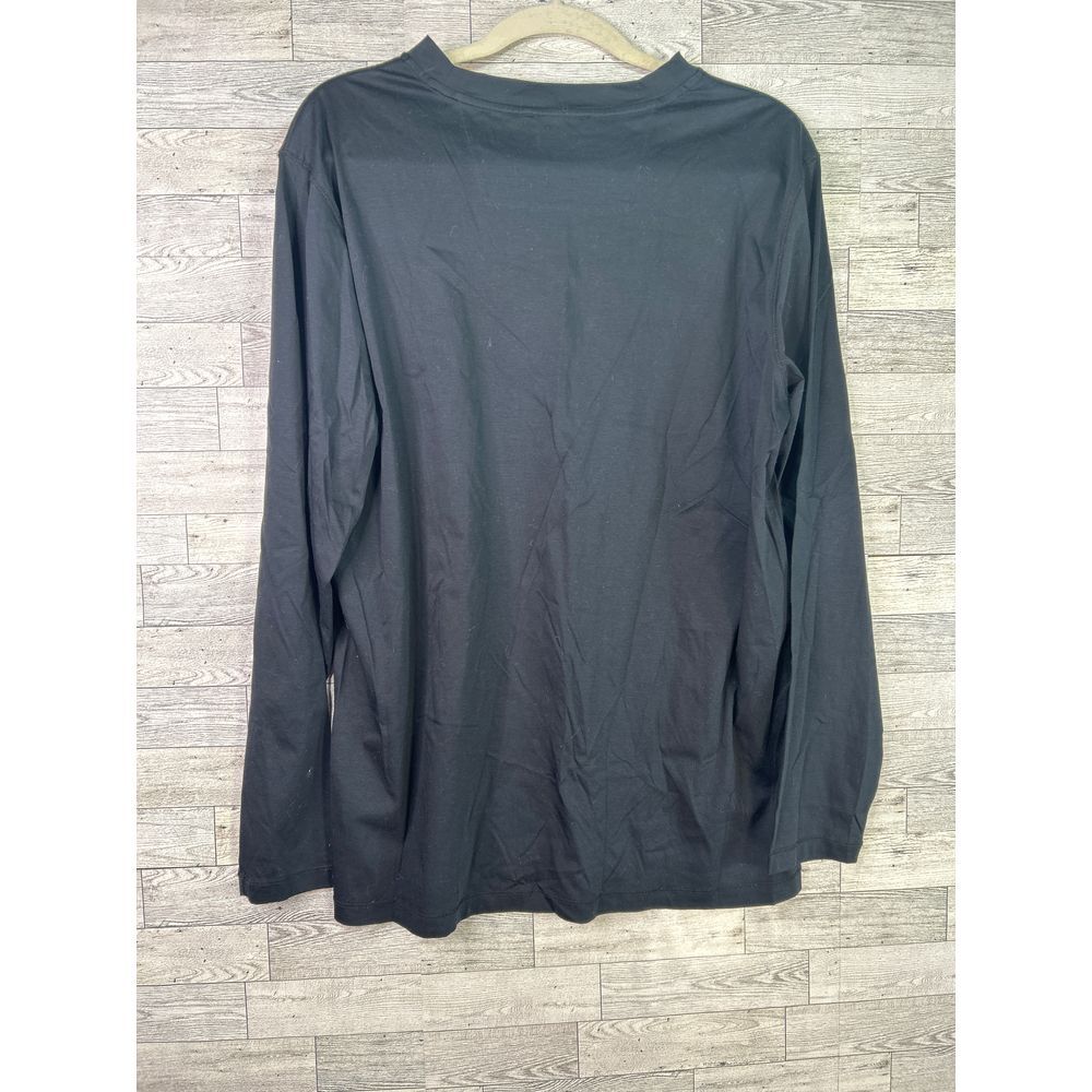 Bugatchi Mens Black Long Sleeve Shirt Size Large Classic Fit Casual Top